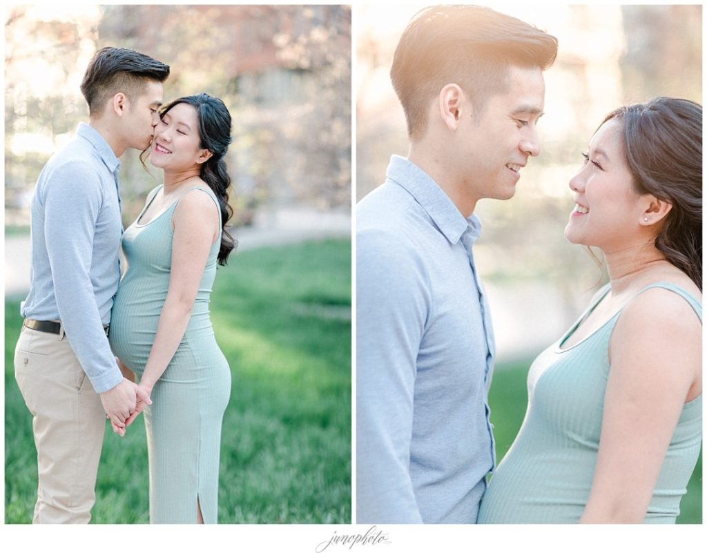 natural light maternity session